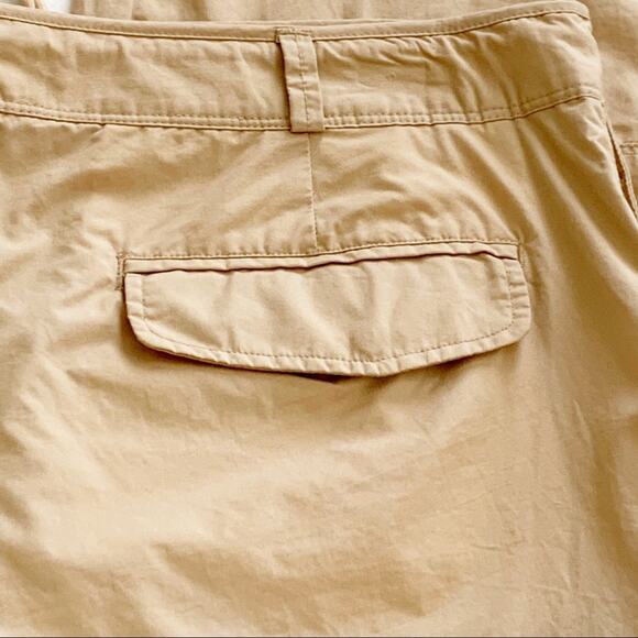 Lauren Ralph Lauren Sport Pants Tan Button Roll Cuff Cotton Cargo Pants Size 14 - Picture 14 of 15